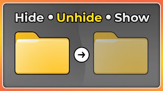 How to Hide and Unhide and Show Files on Windows 11 [upl. by Santini688]