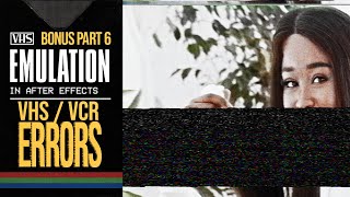 VHS  VCR ERRORS in AFTER EFFECTS  AE Template included [upl. by Guyer]