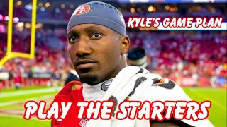 Who Sits Who Starts Deebo Samuel Says the 49ers Wont Rest All Their Starters Week 18 [upl. by Heidt135]