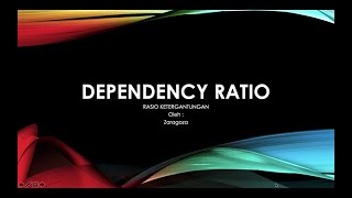 Dependency Ratio Arisan Pengetahuan BPS NTT Ep 1 [upl. by Euqinwahs]