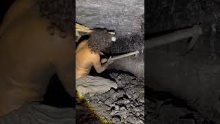 The Dark Caves Of Coal Mountain Amazing Process shorts amazing [upl. by Gnuh]