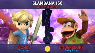 isohel Toon Link vs Underscore Diddy KongFox  Slambana 166  Winners Quarters [upl. by Barayon]