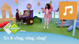 HET VLIEGERLIED  Kinderliedjes zingen met Fenna  NPO Zappelin [upl. by Lellih]