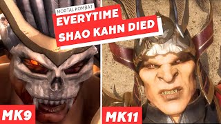 Every time Shao Kahn died in MK9 and MK11 [upl. by Fax697]