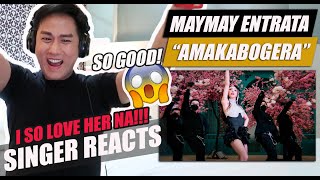 Maymay Entrata  AMAKABOGERA Music Video  SINGER REACTION [upl. by Albion878]