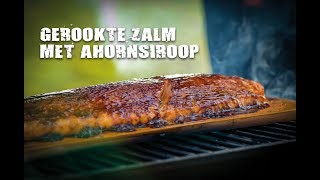 Gerookte zalm met ahornsiroop  FireampFood TV [upl. by Marela]