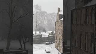 Greyfriars Bobby and Winter Edinburgh after storm Bert [upl. by Neils]