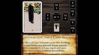 Celtic Cross Wealth Five of Cups in Position 4 Reversed  Subconscious Emotional Recovery [upl. by Alinna]