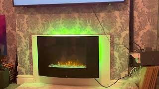 installing the Dimplex Bluetooth Multi colour led fire place [upl. by Gwennie]