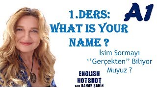 SIFIRDAN İNGİLİZCE 1DERS Common QuestionsWhat is your name [upl. by Faires]