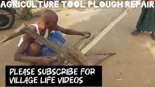 Dont challenge with 👳🏻‍♂️village workers  Skill 👨🏻‍🔧 in repairing agriculture plough  village man [upl. by Angeli820]