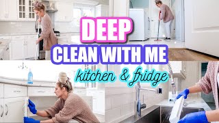 EXTRA DEEP CLEAN WITH ME  FRIDGE CLEAN OUT  CLEANING MOTIVATION [upl. by Ainolopa]