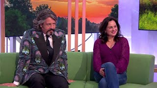 Jill Halfpenny Actress Laurence LlewelynBowen Interior Designer On The One Show 19062024 [upl. by Rockie404]