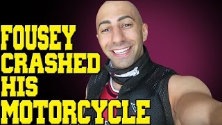 Fousey from FouseyTubeDOSEofFousey Crashed his Motorcycle  My Reply [upl. by Adnahsar]