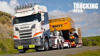 Scania 770S V8  heavy haul unit  New Zealand Trucks  Big Business [upl. by Rillings460]