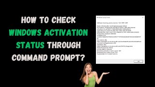 How To check Windows activation status through Command Prompt [upl. by Benn]