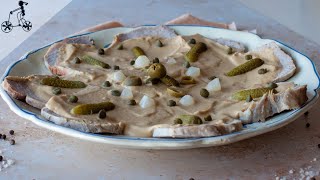 Vitello Tonnato Recipe  Italian Veal With Tuna Sauce [upl. by Hpeseoj]