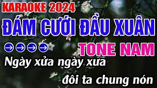 Đám Cưới Đầu Xuân Karaoke Tone Nam Karaoke Đăng Khôi  Beat Mới [upl. by Dittman700]