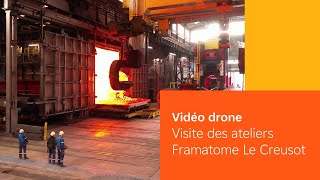 Vidéo drone des ateliers Framatome Le Creusot [upl. by Soinski758]