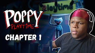 I ALMOST COULDNT FINISH THIS GAME  Poppy Playtime Chapter 1 [upl. by Anitsyrhk]