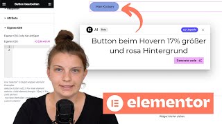 Elementor AI deutsch Texte Bilder und CSS generieren [upl. by Aleacim825]