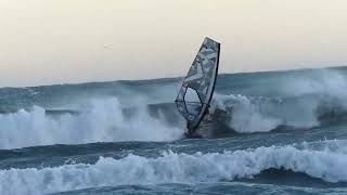 Windsurfing Matteo Iachinos show at Diano Marina 27102023 [upl. by Naeloj]