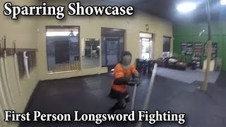 First Person Longsword Sparring  Sparring Showcase [upl. by Enirod994]