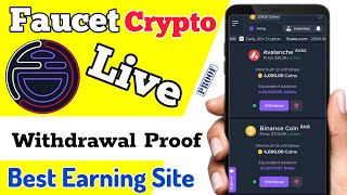 Faucet Crypto Earning Website 2024  Faucet Crypto Site Withdrawal proof in Binance OKX [upl. by Averat22]