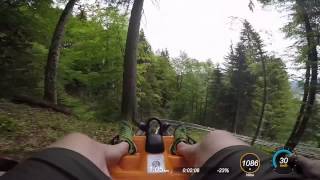 Alpine Coaster Onride Oberammergau Germany [upl. by Eixel]