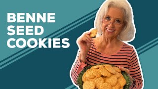 Love amp Best Dishes Benne Seed Cookies Recipe  Sesame Seed Recipes  Benne Seed Wafer [upl. by Ivetts633]