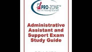 Administrative Support Exam Study Guide [upl. by Oratnek503]