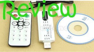 Review  Digital HDTV Stick Tuner Receiver  FM  USB Dongle DVBT2  DVBT  DVBC [upl. by Martres]