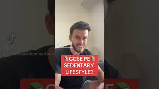 GCSE PE What is a sedentary lifestyle fyp shorts education exam revision pe gcse [upl. by Anerul]