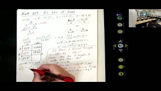 Math 054 PreCalc B Fall 2024 81b Law of Sines 2 Triangles Area [upl. by Seluj235]