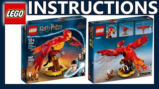 LEGO Instructions  Fawkes Dumbledore’s Phoenix  76394  LEGO Harry Potter 2021 [upl. by Woodhouse]