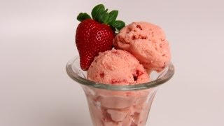 Homemade Strawberry Ice Cream Recipe  Laura Vitale  Laura in the Kitchen Episode 359 [upl. by Kravits]