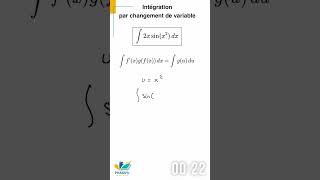 Integrale par changement de variable [upl. by Romola]