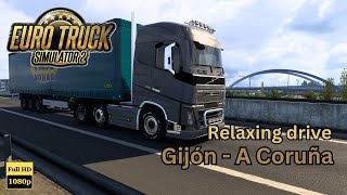 Scania  Euro Truck Simulator 2  Gijón  A Coruña  Relaxing Drive  No Commentary [upl. by Nawud]