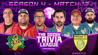 Dave Portnoy amp Ziti vs Smockin  Match 12 Season 4  The Dozen Trivia League [upl. by Aramit]