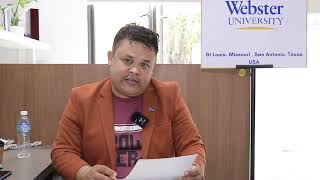 Subash Thapa  Admission Requirements Director  Webster University [upl. by Olihs989]