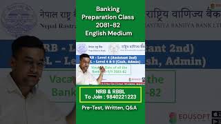 Banking Preparation Classes New Sessions for FY 208182 for NRB Assistant amp RBBL level 4 amp5 [upl. by Kermie]