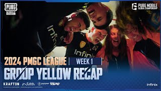 Group Yellow Recap  2024 PUBG MOBILE GLOBAL CHAMPIONSHIP [upl. by Aniryt75]