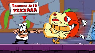 Pizza Tower but Everything Peppino Touches Turns into Pizza [upl. by Ativad]