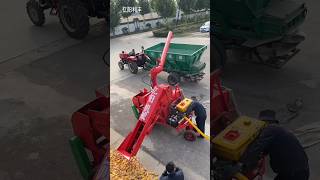 Manual feeding corn threshermachine shorts [upl. by Leibarg]