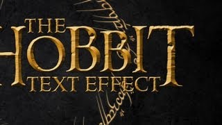 1 The Hobbit Inspired Text Effect [upl. by Salomone]