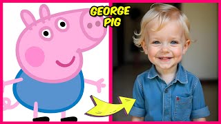 🐷 Peppa Pig Characters as Humans  Guess The Voice Quiz  Their Favorite Things  George Pig [upl. by Calabrese]