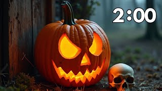 2 Minute Halloween Timer With Halloween Music  Animated 🎃 [upl. by Newbold]