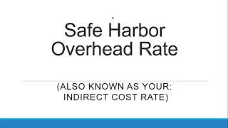 How to Develop Your Safe Harbor Overhead for PennDOT 2346 [upl. by Jereld754]