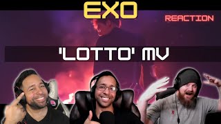 KPop Noobs React  EXO Lotto MV  StayingOffTopic [upl. by Colyer]