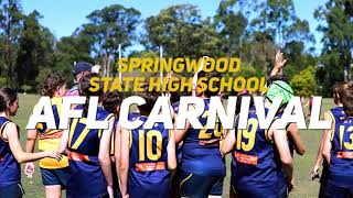 Springwood State High School  AFL Carnival [upl. by Alake]